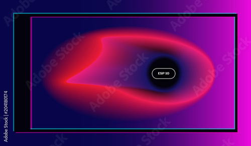 Abstract background with frame and stereoscopic effect.