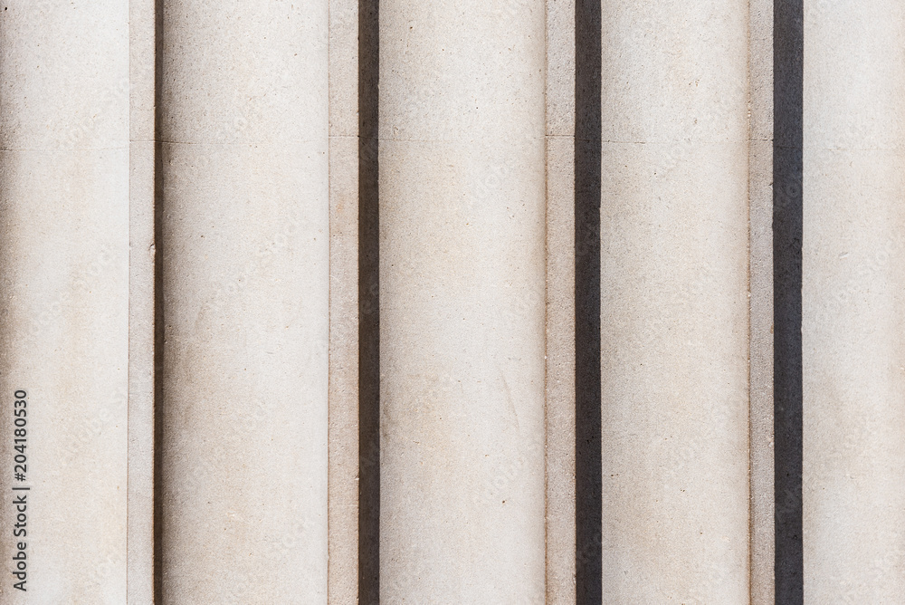 Detail of fluting running vertically on a classical column Detail of fluting running vertically on a classical column