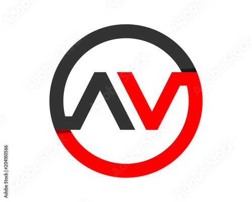 circle initial typography typeset alphabet font image vector icon