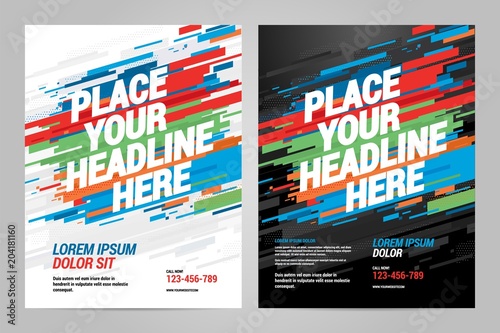 Layout design Sports invitation template. Can be adapt to Brochure, Annual Report, Magazine, Poster.