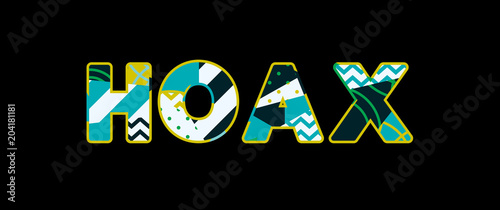 Hoax Concept Word Art Illustration