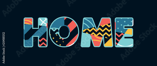 Home Concept Word Art Illustration