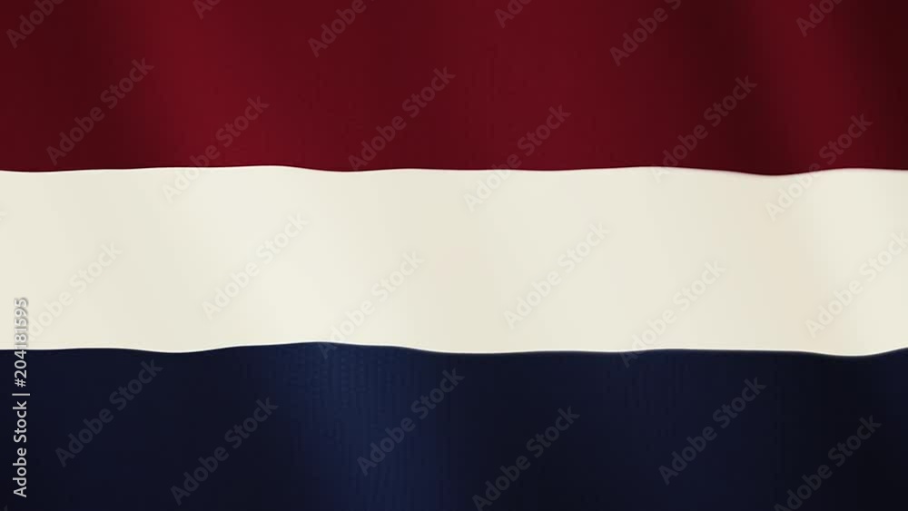 Netherlands flag waving animation. Full Screen. Symbol of the country. Netherlands flag waving animation. Full Screen. Symbol of the country.