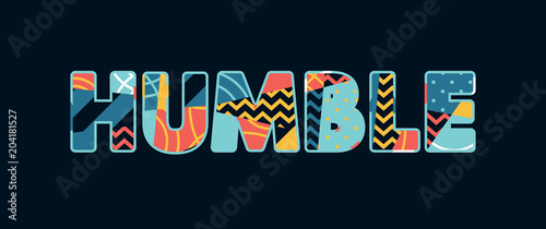 Humble Concept Word Art Illustration