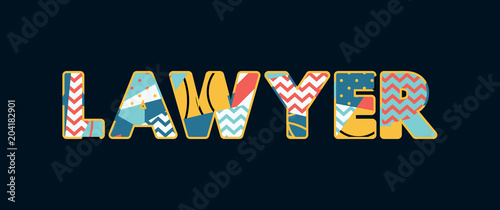 Lawyer Concept Word Art Illustration