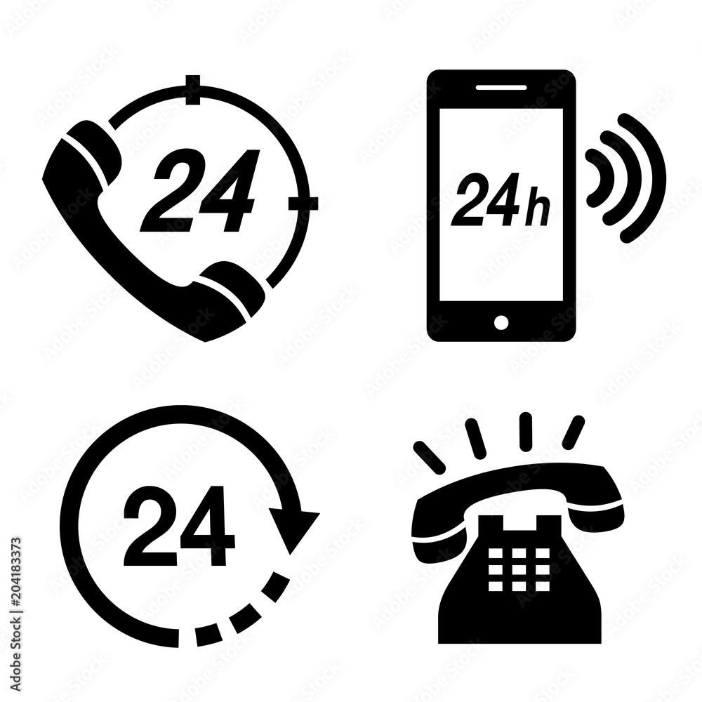Icon Phone 24 hours Operator Service Simple Telephone Communication Vector illustration
Icon Phone 24 hours Operator Service Simple Telephone Communication Vector illustration