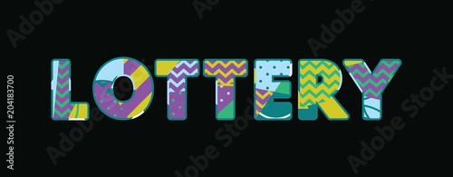 Lottery Concept Word Art Illustration