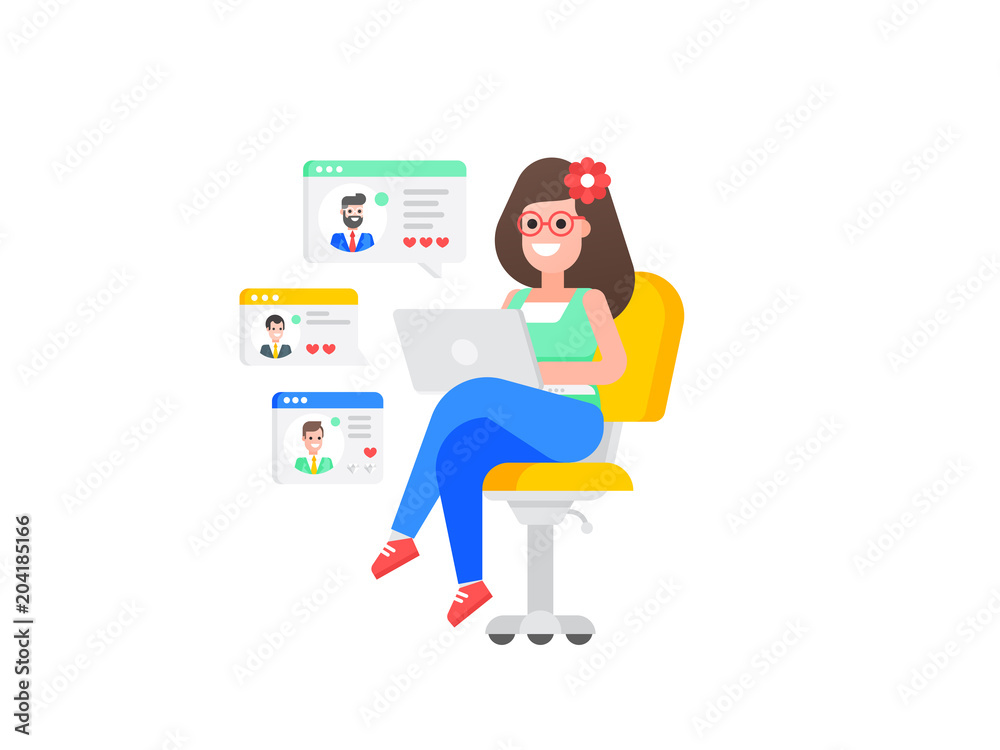 Dating site concept Dating site concept