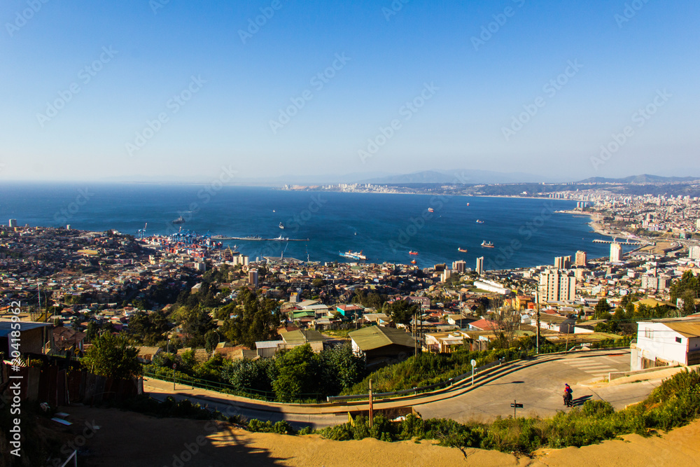 Panoramic view of Valparaiso - Chile