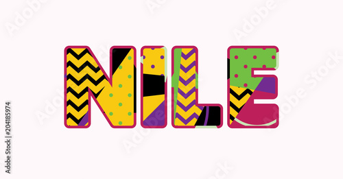 Nile Concept Word Art Illustration