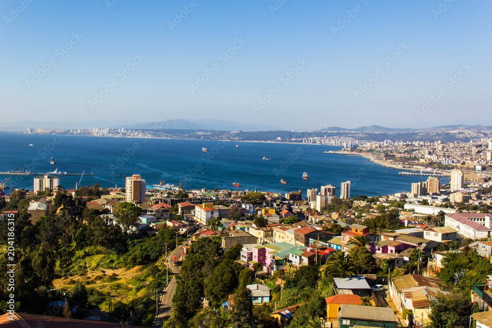 Panoramic view of Valparaiso - Chile