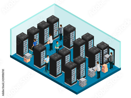 Isometric Datacenter Concept