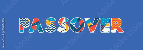 Passover Concept Word Art Illustration