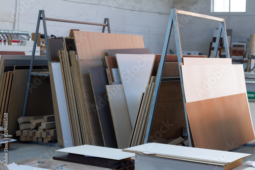 MDF, PARTICLE BOARD. Wood panels of different thicknesses and colors.