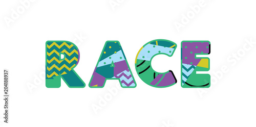 Race Concept Word Art Illustration
