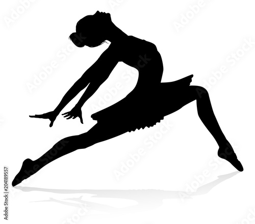 Ballet Dancer Dancing Silhouette