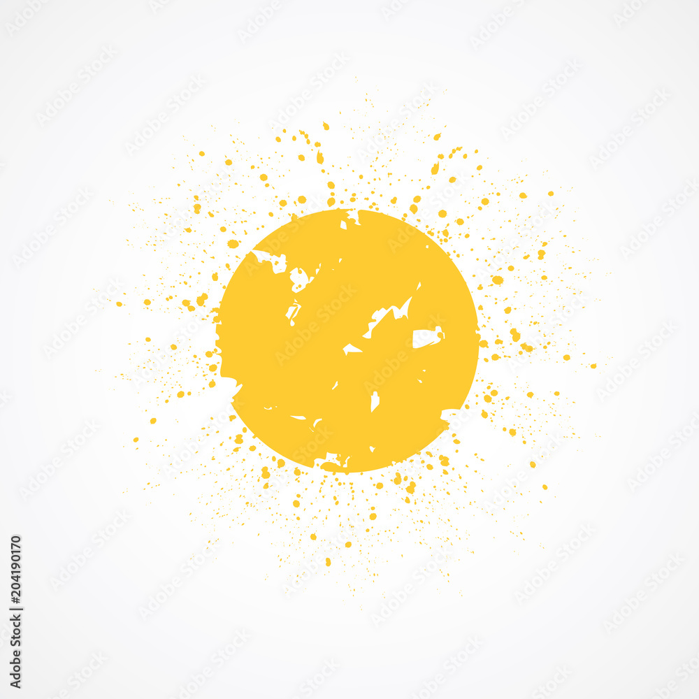 Soleil-Tâches jaunes