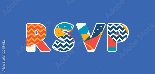 RSVP Concept Word Art Illustration