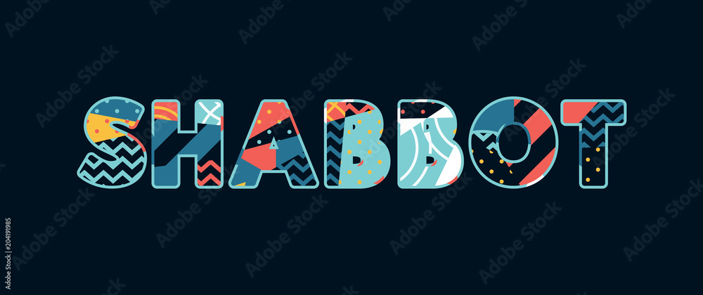 Shabbot Concept Word Art Illustration