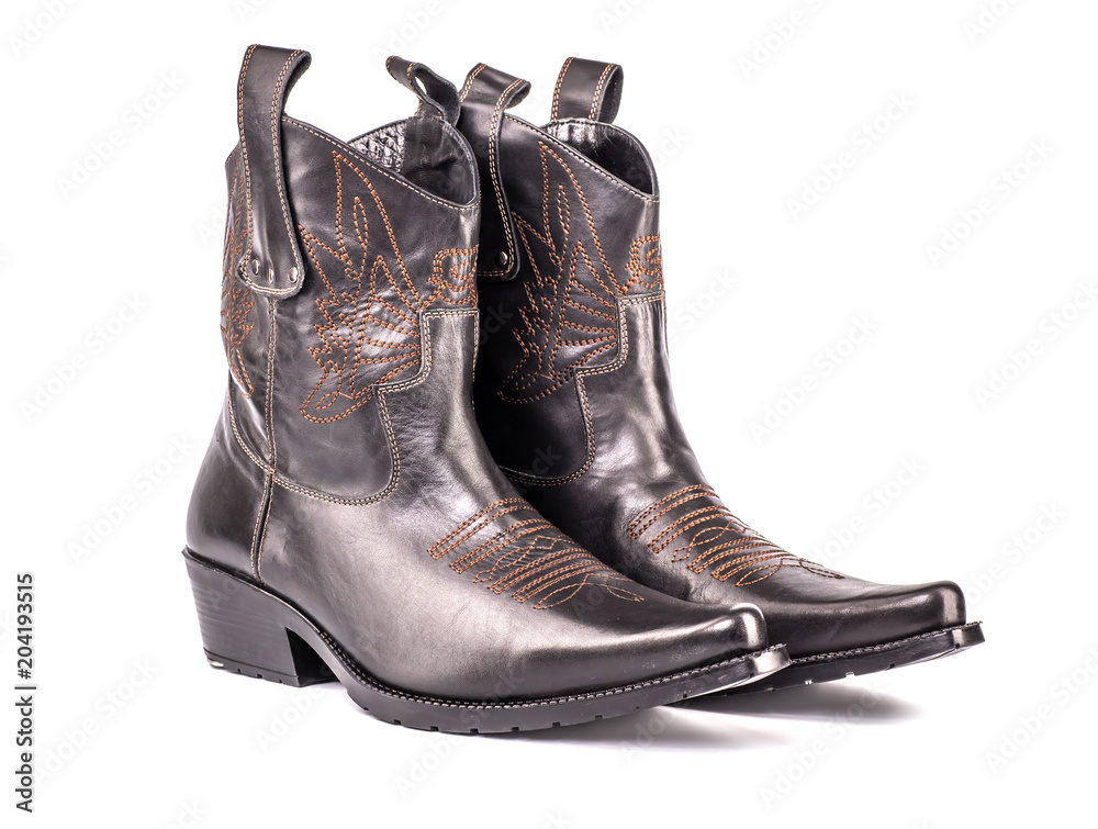 Cowboy boots isolated on a white background.