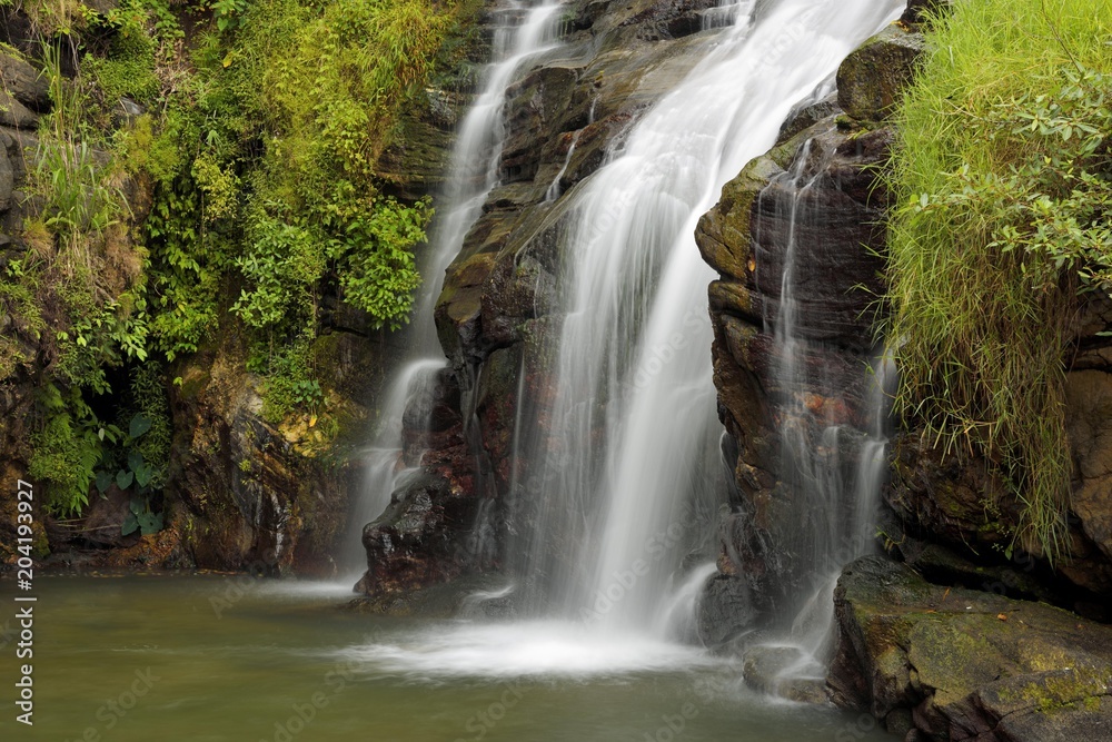 Ravana Falls, Central Province, Sri Lanka, Asia Ravana Falls, Central Province, Sri Lanka, Asia
