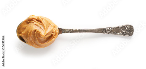 spoon of peanut butter