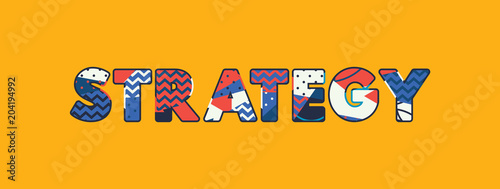 Strategy Concept Word Art Illustration