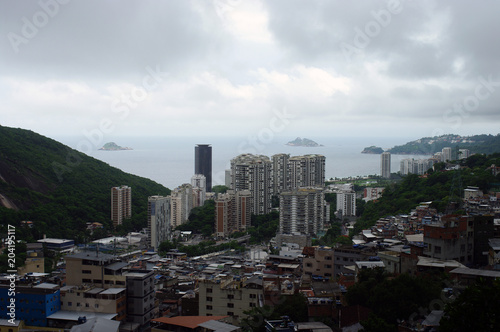 Rio vue depuis la favela Rocinha