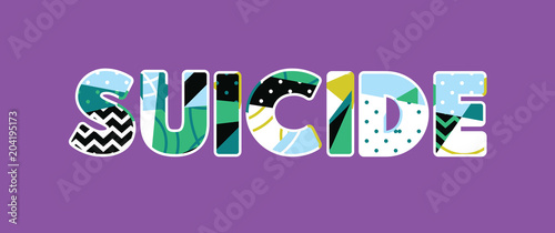 Suicide Concept Word Art Illustration