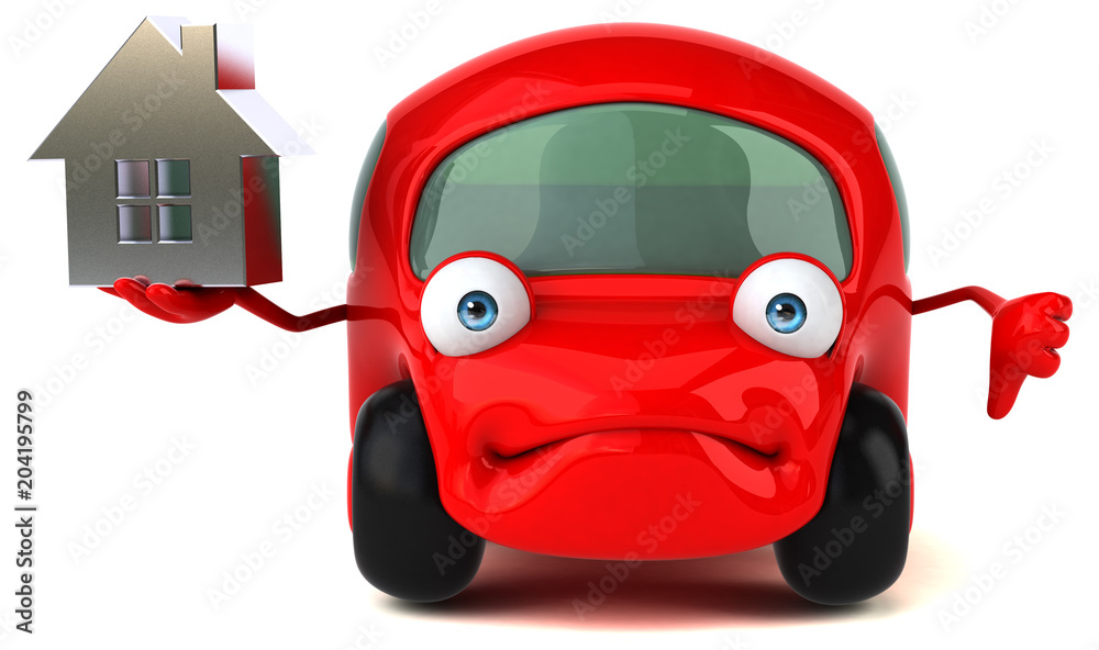 Fun car - 3D Illustration Fun car - 3D Illustration