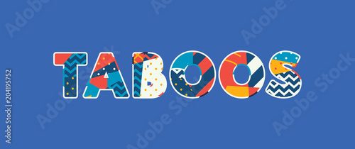 Taboos Concept Word Art Illustration