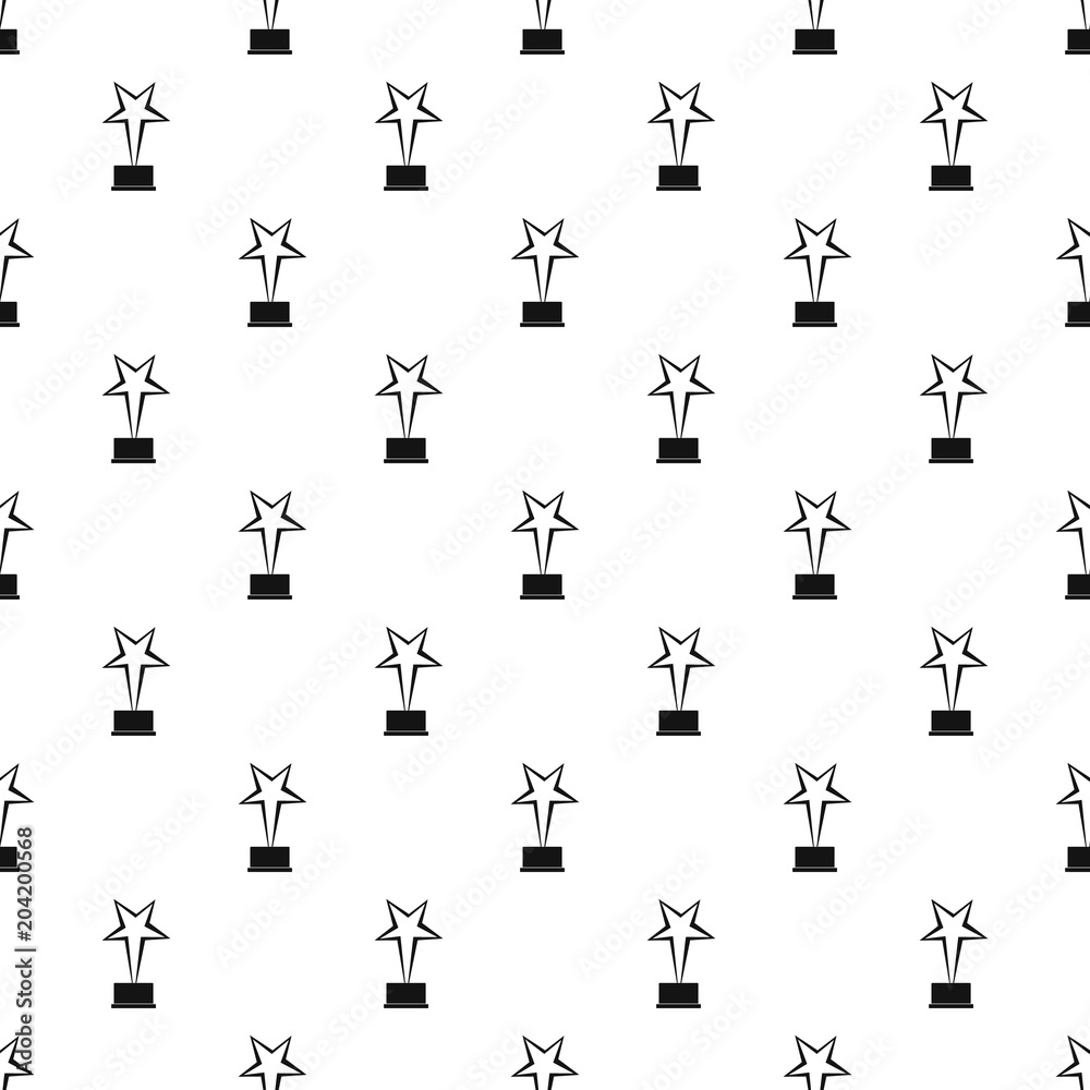 Star award pattern vector seamless repeating for any web design