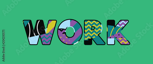 Work Concept Word Art Illustration