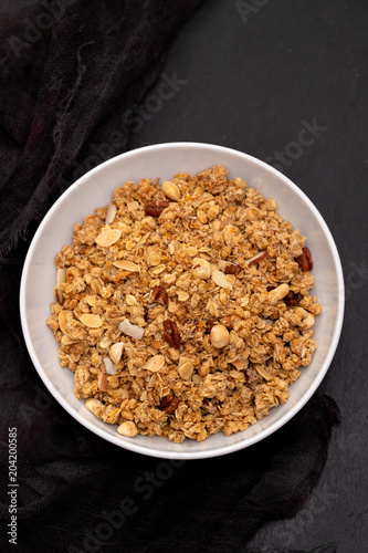 cereals with nuts and dry fruits in big bowl © Natalia Mylova