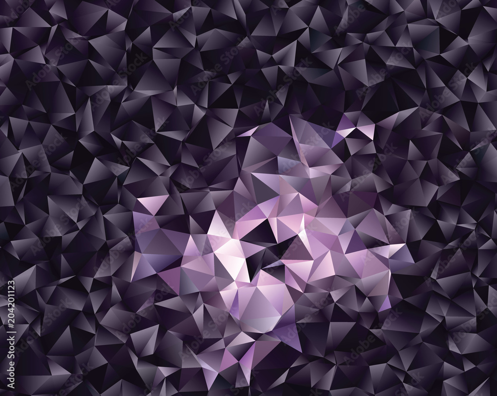 Fototapeta premium Graphic resource for your design works. Creative abstract background. Polygonal vector clip art with triangles. The best template for your artworks.