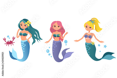 mermaids set