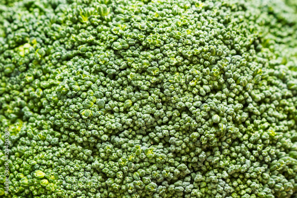 Brócoli textura vista de cerca macro