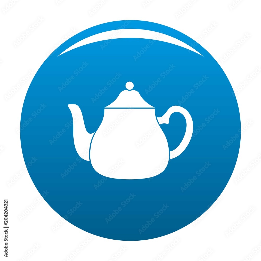 Big kettle icon. Simple illustration of big kettle vector icon for any design blue Big kettle icon. Simple illustration of big kettle vector icon for any design blue