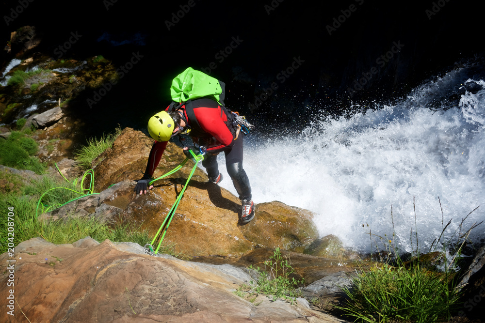Obraz premium Canyoning in Spain