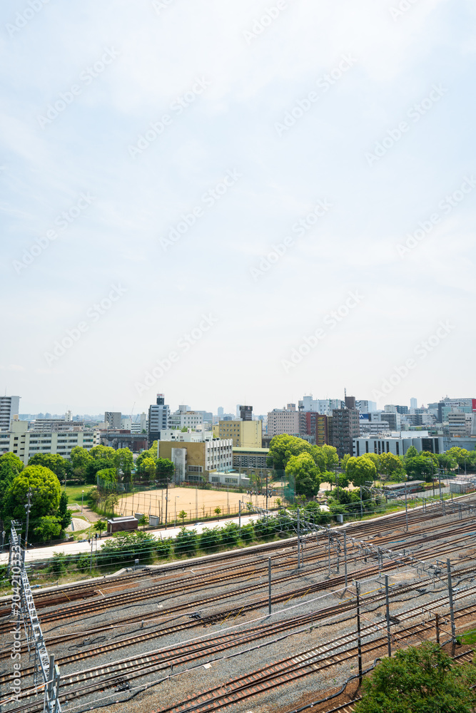 Fototapeta premium 新大阪 都市風景