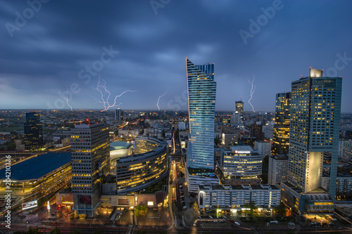 Thunderstorm over Warsaw