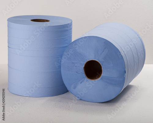Roll paper on white background
