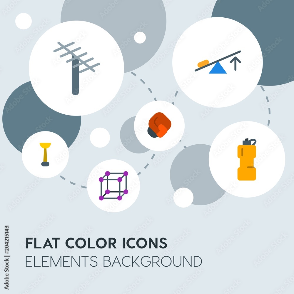 transports, science, sports flat vector icons and elements background with circle bubbles networks.Multipurpose use on websites, presentations, brochures and more