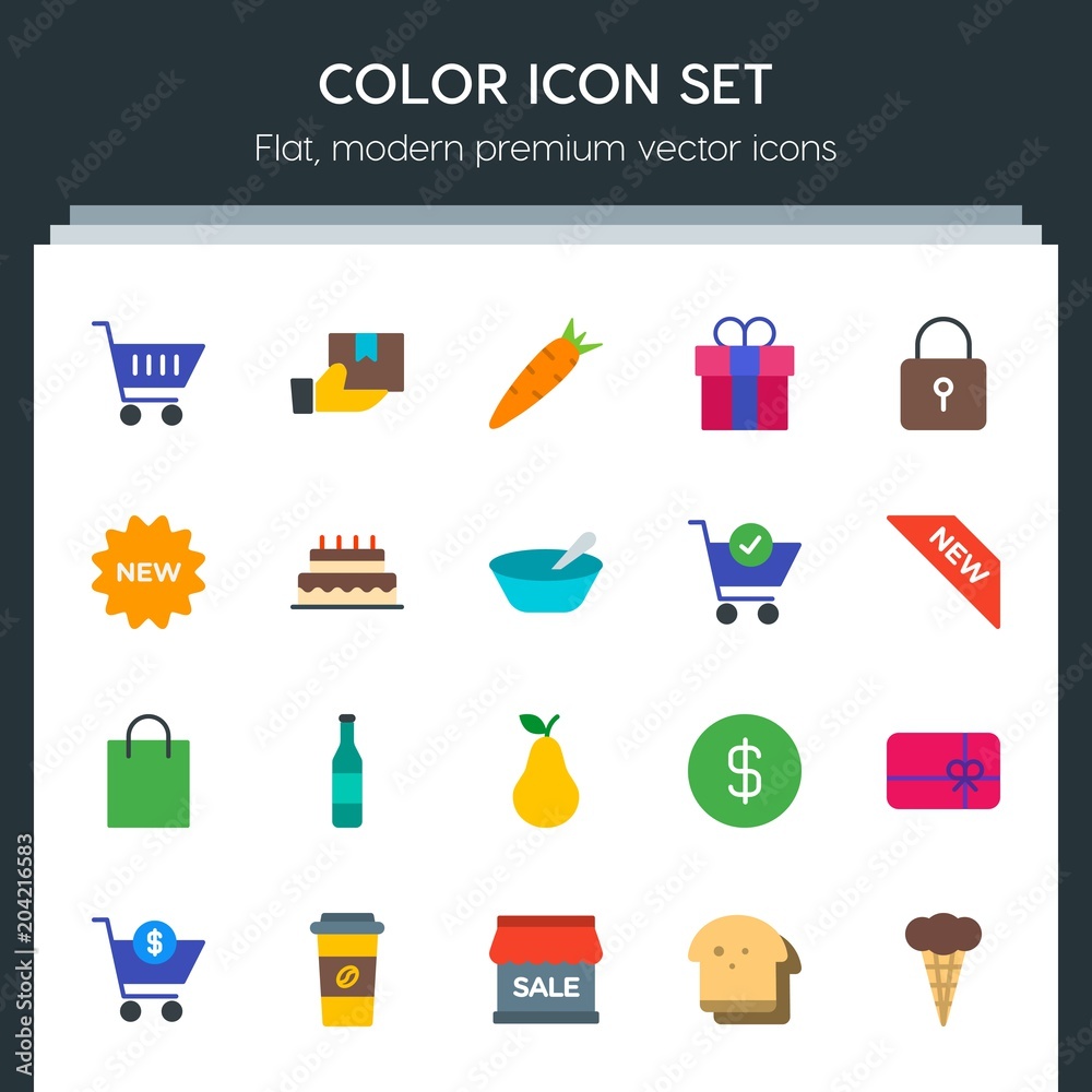 Modern Simple Set of food, drinks, shopping Vector flat Icons. Contains such Icons as sign, usd, background, sale, gift, diet, present and more on dark background. Fully Editable. Pixel Perfect Modern Simple Set of food, drinks, shopping Vector flat Icons. Contains such Icons as sign, usd, background, sale, gift, diet, present and more on dark background. Fully Editable. Pixel Perfect