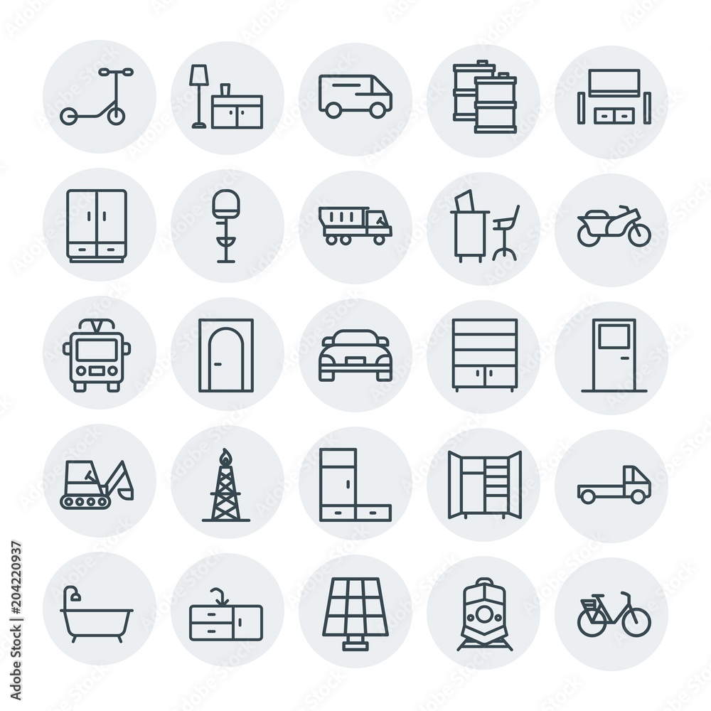 Modern Simple Set of transports, industry, furniture Vector outline Icons. Contains such Icons as travel, building, modern, white, fuel and more on white background. Fully Editable. Pixel Perfect Modern Simple Set of transports, industry, furniture Vector outline Icons. Contains such Icons as travel, building, modern, white, fuel and more on white background. Fully Editable. Pixel Perfect