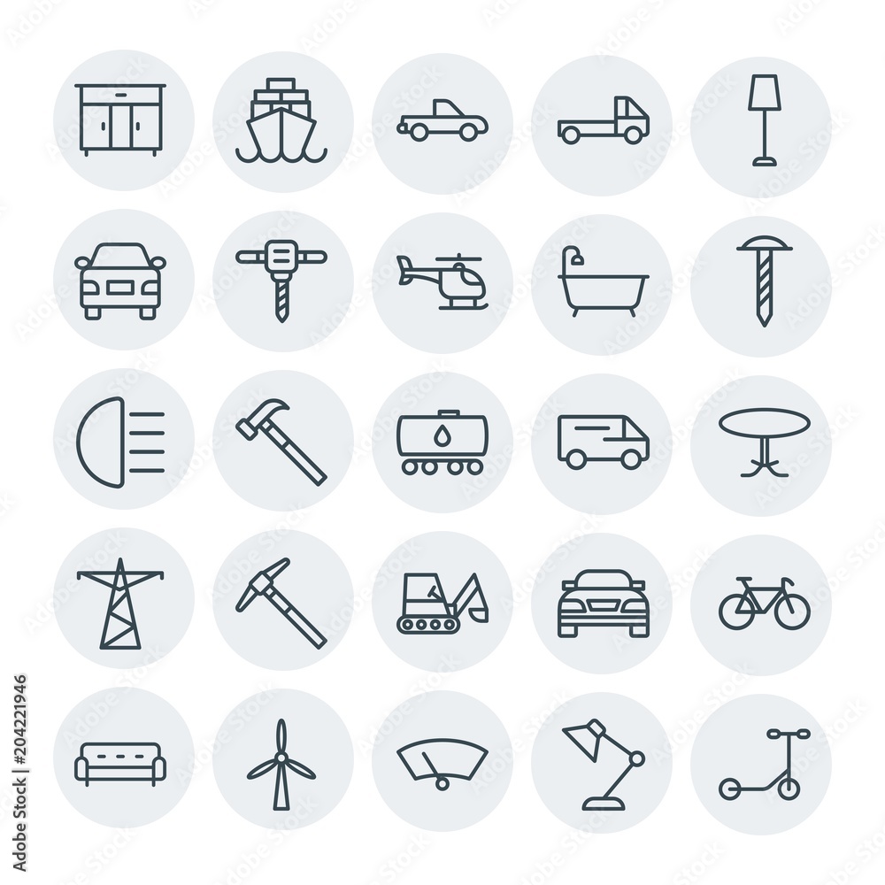 Modern Simple Set of transports, industry, furniture Vector outline Icons. Contains such Icons as bicycle, sport, room, car, desk, car and more on white background. Fully Editable. Pixel Perfect Modern Simple Set of transports, industry, furniture Vector outline Icons. Contains such Icons as bicycle, sport, room, car, desk, car and more on white background. Fully Editable. Pixel Perfect