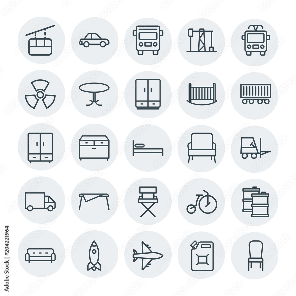 Modern Simple Set of transports, industry, furniture Vector outline Icons. Contains such Icons as transportation, petroleum, interior and more on white background. Fully Editable. Pixel Perfect Modern Simple Set of transports, industry, furniture Vector outline Icons. Contains such Icons as transportation, petroleum, interior and more on white background. Fully Editable. Pixel Perfect