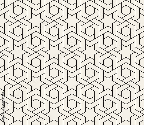 Vector seamless pattern. Modern stylish abstract texture. Repeating geometric tiles