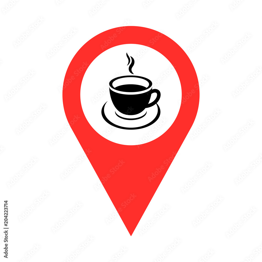 coffee shop icon vector coffee shop icon vector