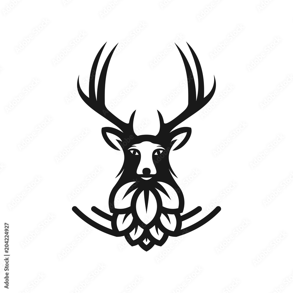 dear brewing logo template vector illustration dear brewing logo template vector illustration